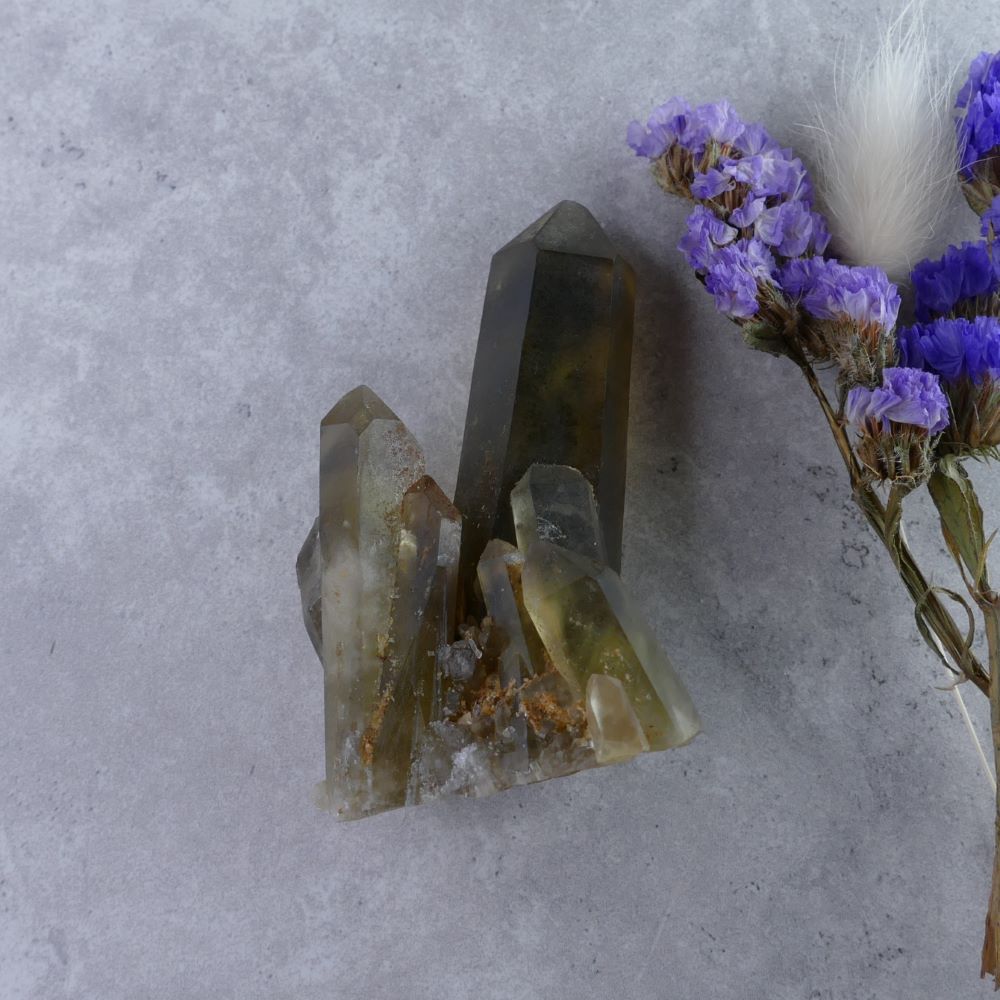 Dumi's Crystals Smoky Quartz Sanctuary (7cm x 4.3cm x 2.7cm, 91g) - Comforting Transformation! Rich smoky hues & captivating landscape. Perfect for grounding & meditation.