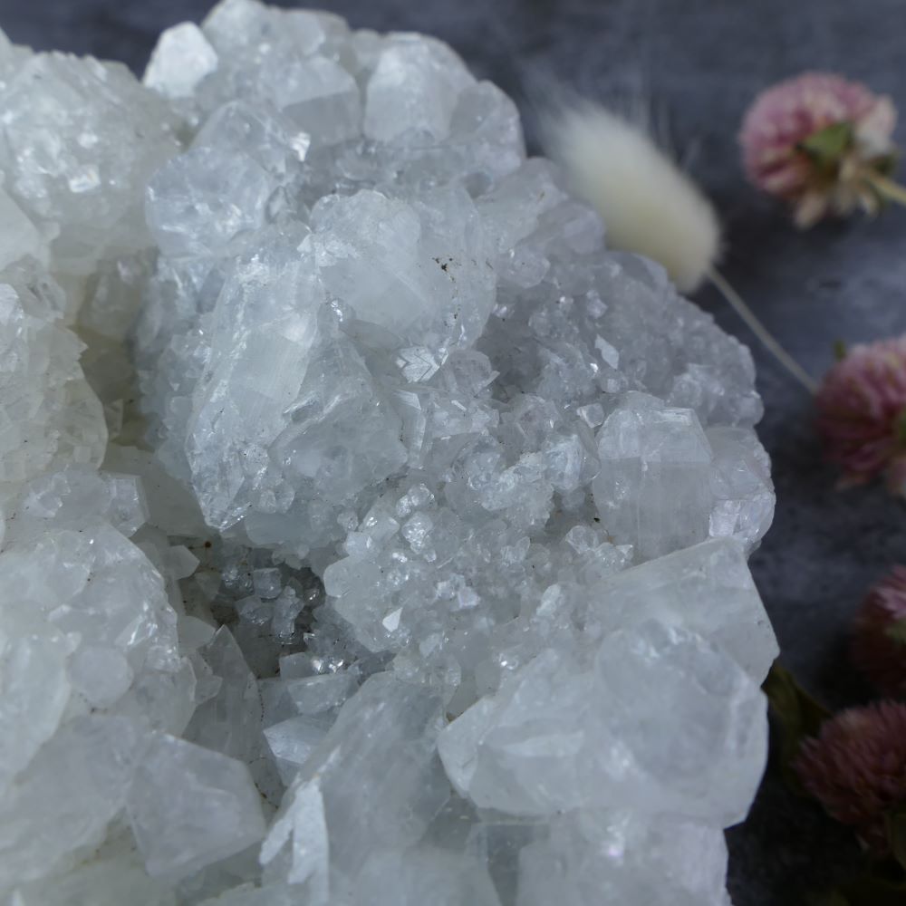 Gift of Peace (Apophyllite Cluster): Dumi's Crystals. Promotes emotional well-being (Approx 11cm long). Ideal for a friend or loved one.