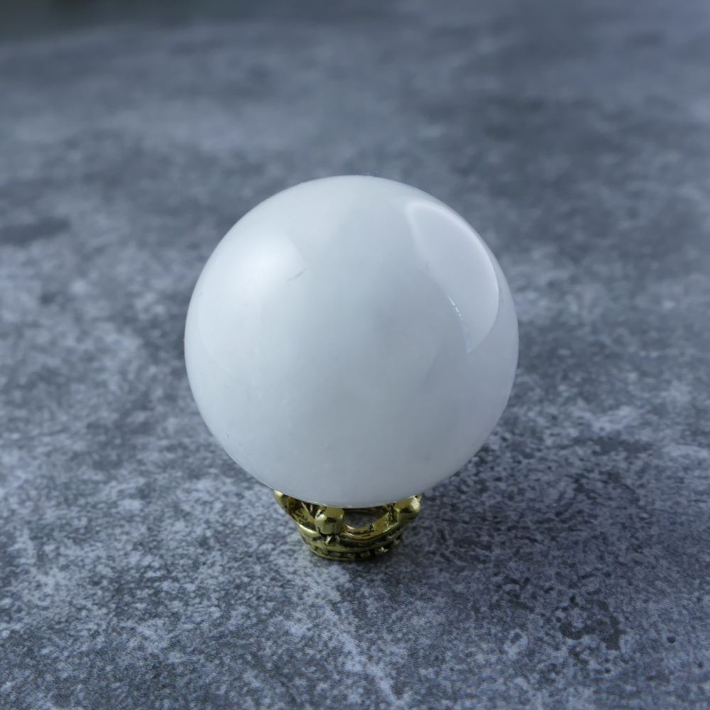 Milky Quartz Sphere (25mm) | Clarity, Peace, Growth