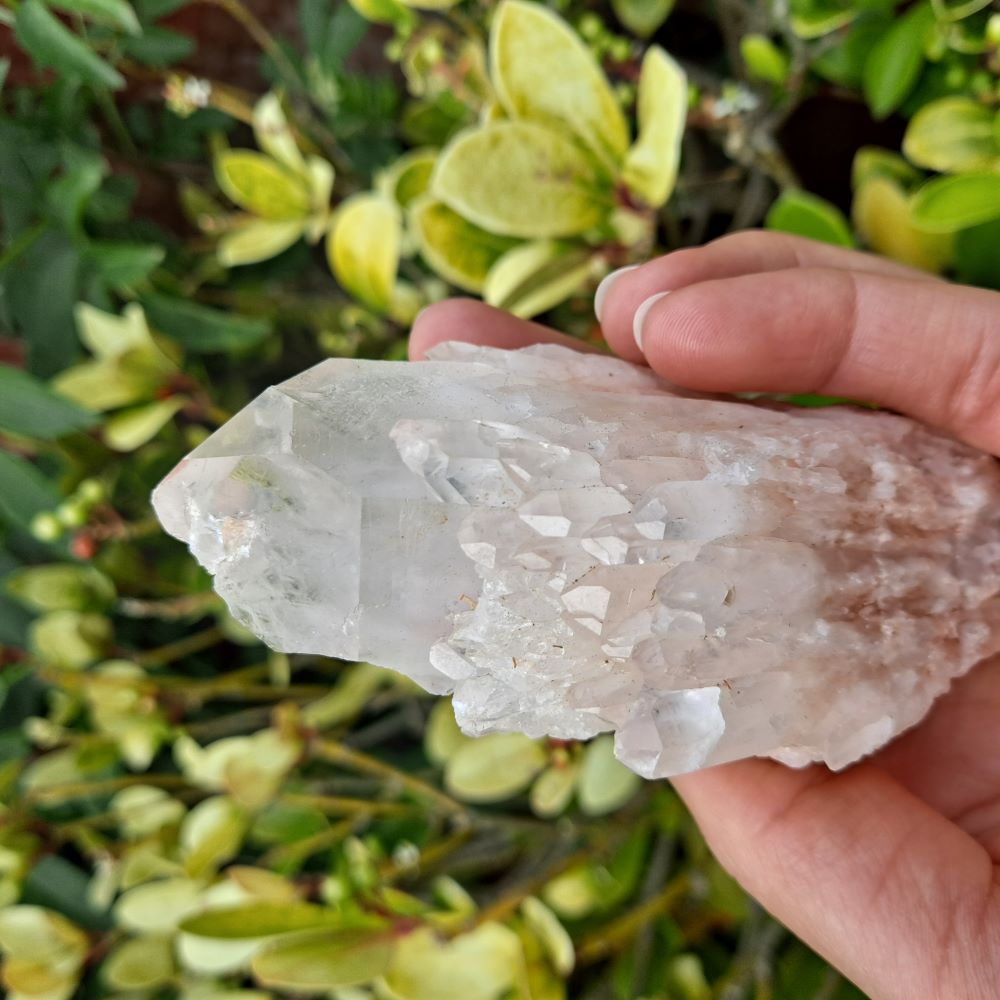 pineapple\candle\celestial quartz healing crystals point dumiscrystals