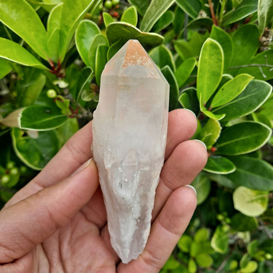 Dumi's Crystals Mini Pineapple Quartz Cluster (Candle Quartz) - Attract abundance & peace (3cm x 3.8cm x 10cm). Each unique, pocket-sized cluster promotes clarity.