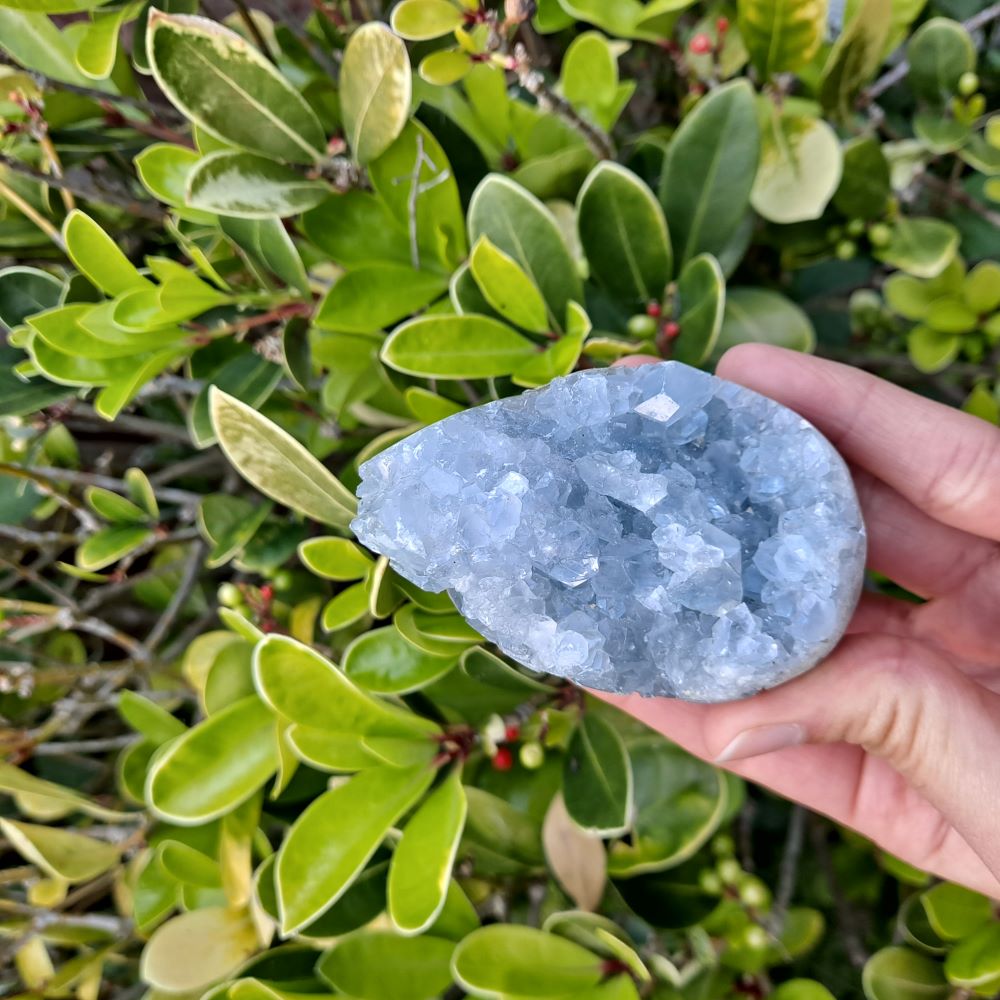 celestite egg healing crystals geode dumiscrystals