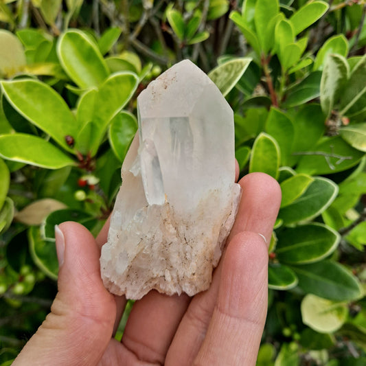 Dumi's Crystals Petite Pineapple Quartz Cluster (Candle Quartz) - Attract abundance & peace (3cm x 3.8cm x 6.8cm). Compact size, perfect for altars & meditation.