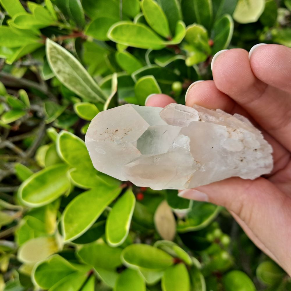 Crystal Magic for Small Spaces (Multiple): Dumi's Crystals Petite Pineapple Quartz Clusters (Candle Quartz). Enhance energy & bring clarity (3cm x 3.8cm x 6.8cm). Each unique.