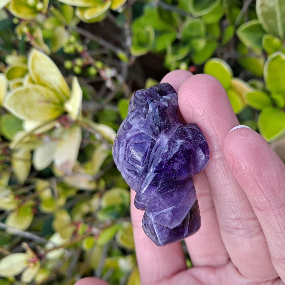 dream amethyst healing crystals hand carved tortoise dumiscrystals