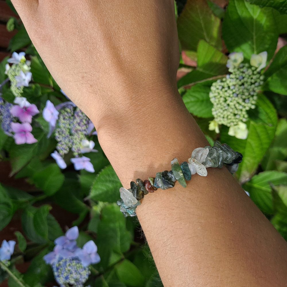 indian jasper handmade chips bracelet dumiscrystals