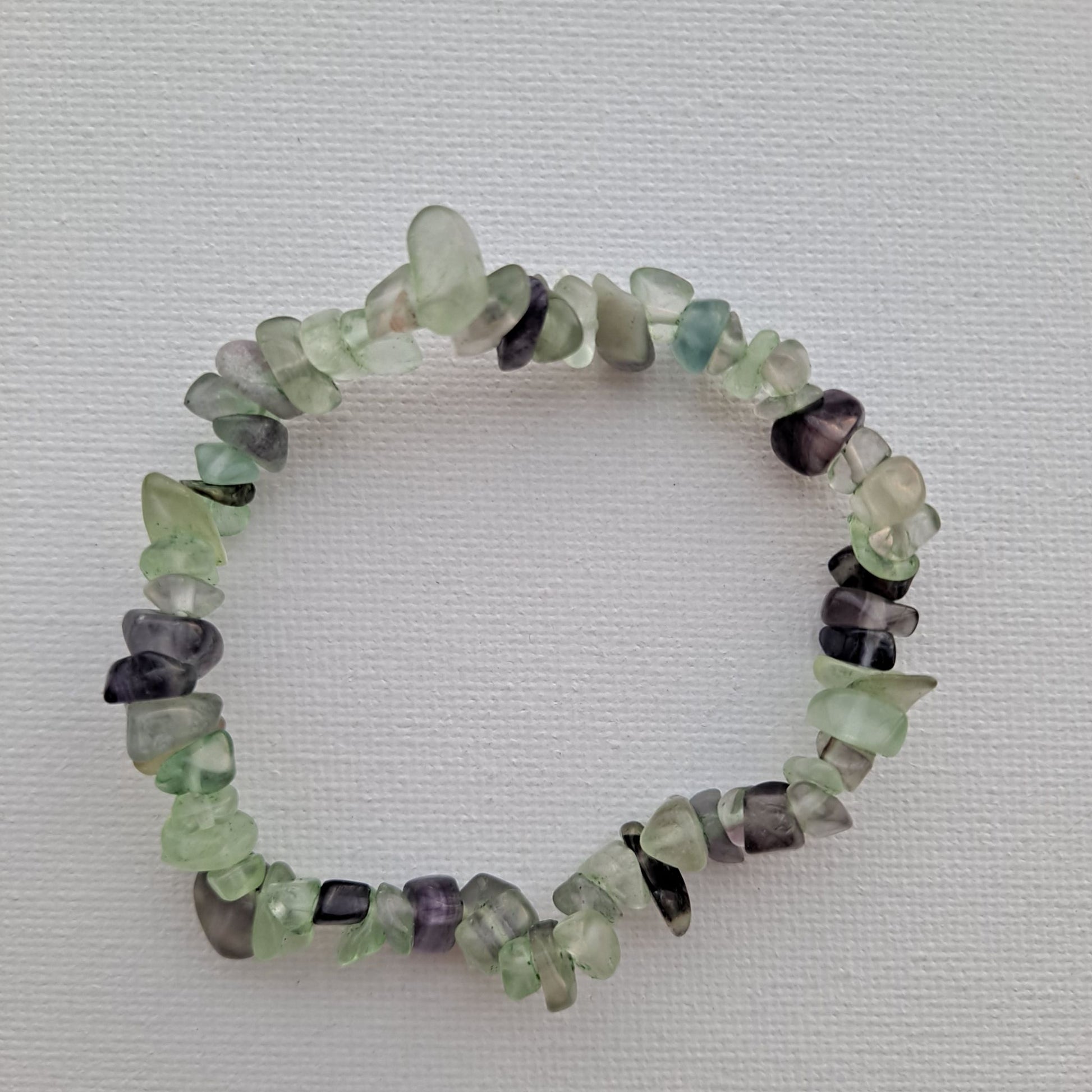 Dumi's Crystals Prehnite Bracelet. Embrace inner peace! Prehnite chips for stress relief, intuition & emotional healing.