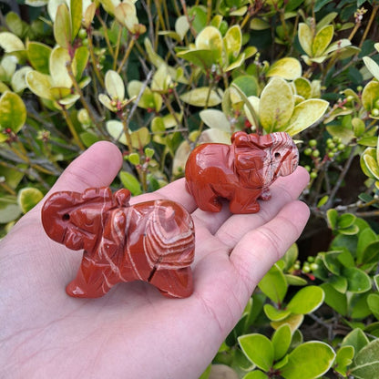 red jasper healing crystals hand carved elephant dumiscrystals