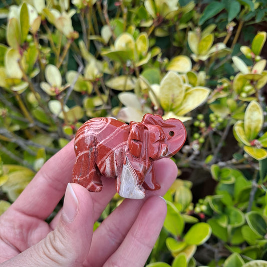 red jasper healing crystals hand carved elephant dumiscrystals