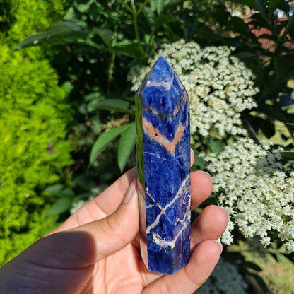 Enhance your crystal collection or create a space overflowing with clarity & peace with Sodalite Towers (7-11cm) | Dumi's Crystals 