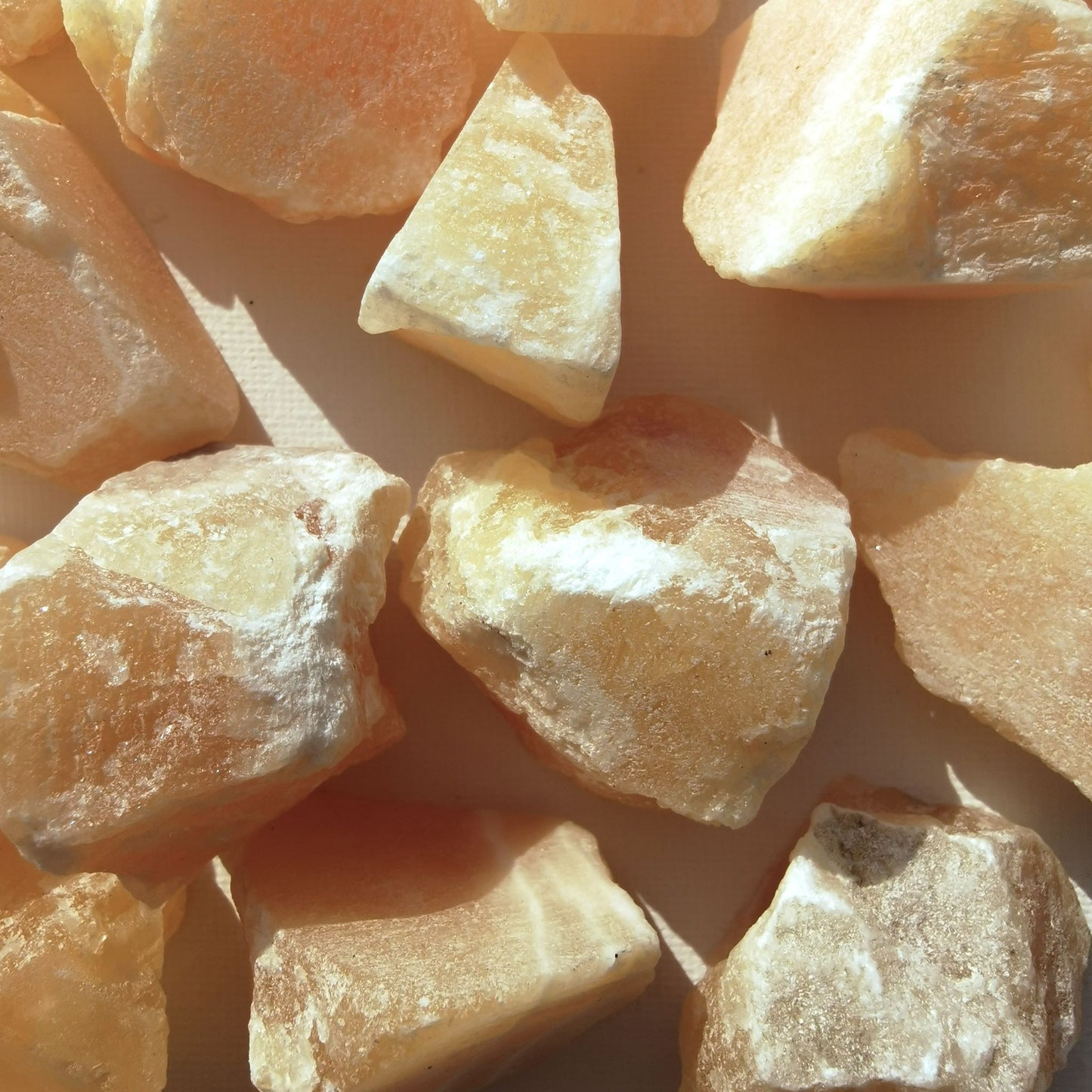 close up picture of yellow calcite