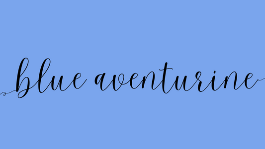 blue aventurine blog banner by dumi's crystals