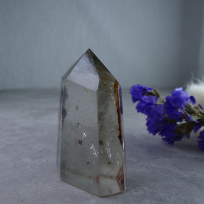 Transformative Garden Quartz Tower (5.2cm) - Enhance your space with this captivating crystal. A must-have for crystal collectors.
