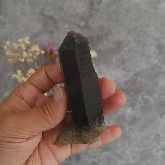 Irradiated Smoky Quartz Cluster #2 | Grounding, Protection & Focus