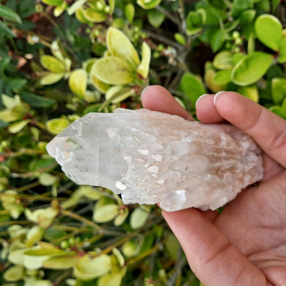 pineapple\candle\celestial quartz healing crystals point dumiscrystals