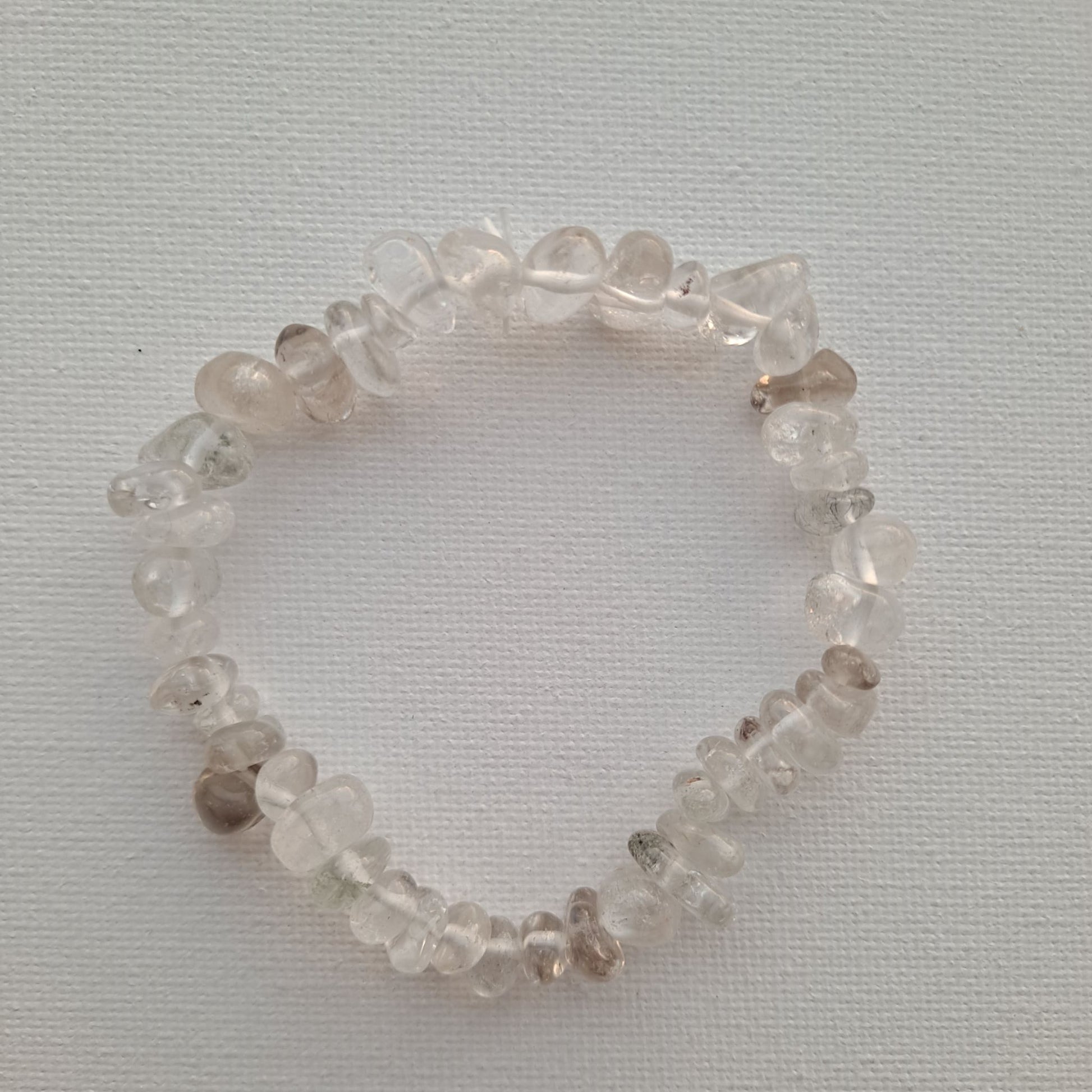 Dumi's Crystals Clear Quartz Bracelet. Awaken your potential! Clear Quartz chips for spiritual growth, balance & positive energy.