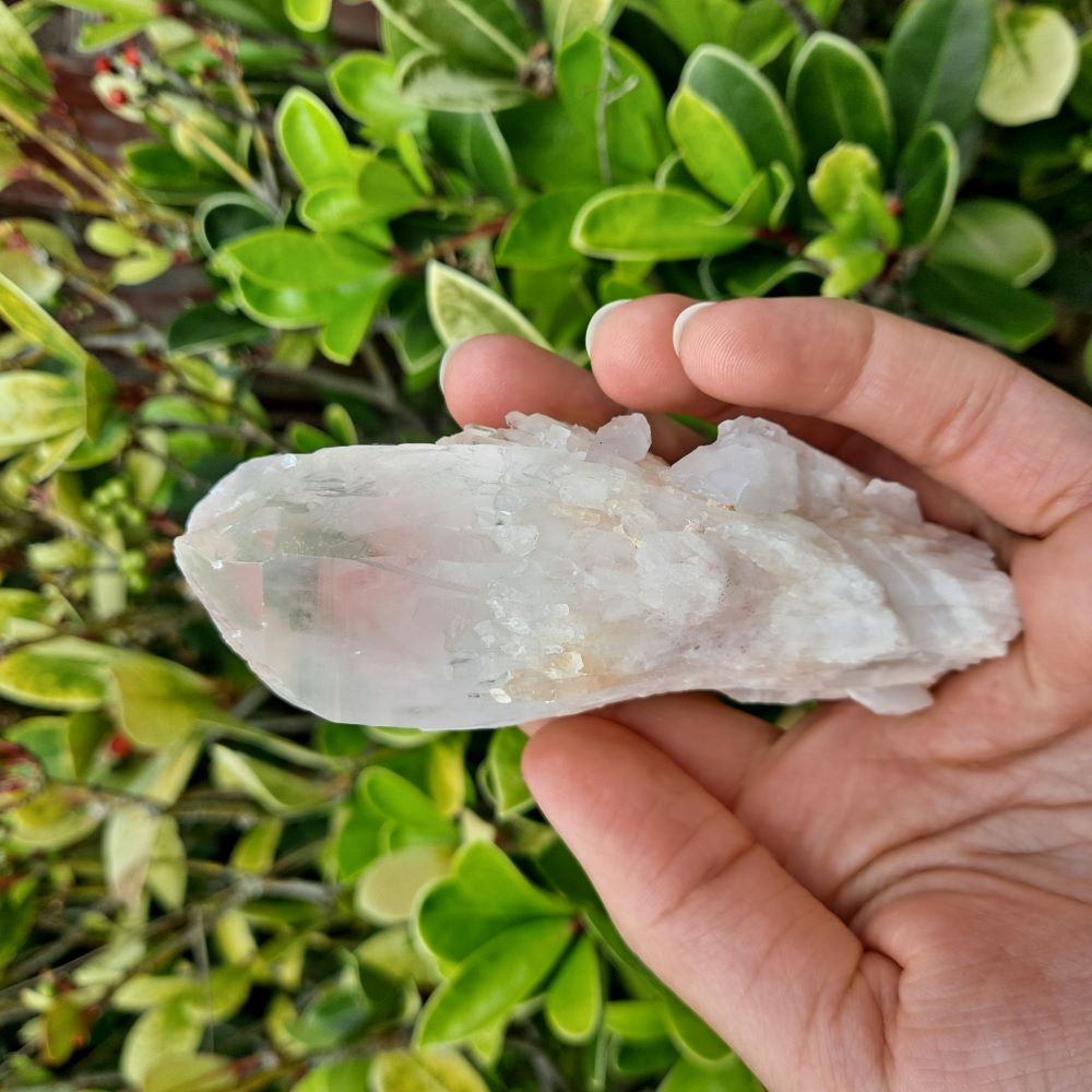 Large Pineapple Power (Candle Quartz)! Dumi's Crystals Cluster (185g). Enhances focus & clarity. Substantial size, captivating beauty.