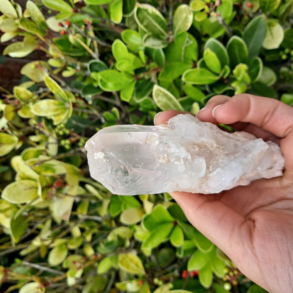 Spark Transformation (Atlantean Lovestar): Dumi's Crystals Large Pineapple Quartz Cluster. Each unique piece fosters spiritual growth (substantial size). 